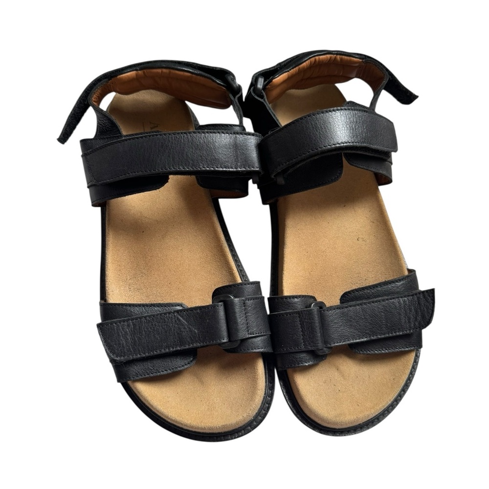 Anthology Paris boavista black leather strappy sandal size 40